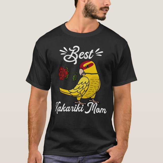 Best Parrot Mom I Yellow Lutino Kakariki T-Shirt (Front)