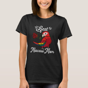 Best Parrot Mum I Scarlet Macaw T-Shirt