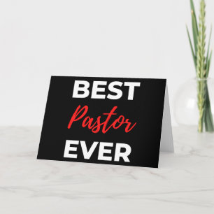 Best Pastor Ever Card