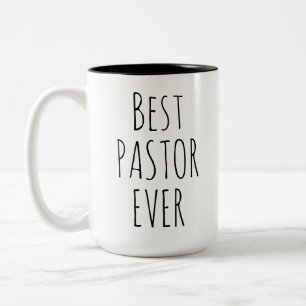 Best Pastor Ever Faith Leadership Church Gift Two-Tone Coffee Mug