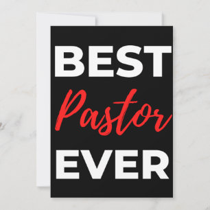 Best Pastor Ever Thank You Card