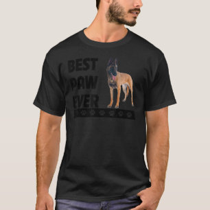 Best Paw Ever Belgian Malinois Dad Fathers Day Dog T-Shirt