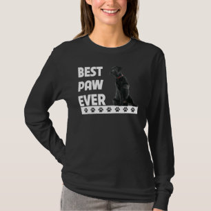 Best Paw Ever Black Labrador Retriever Dad Fathers T-Shirt