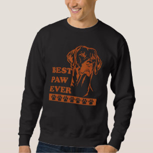 Best Paw Ever Rhodesian Ridgeback Dad Fathers Day Sweatshirt