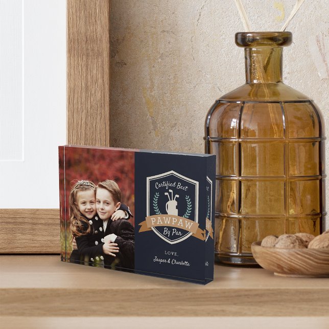 Best Pawpaw By Par | Golf Grandpa Photo Block (Creator Uploaded)