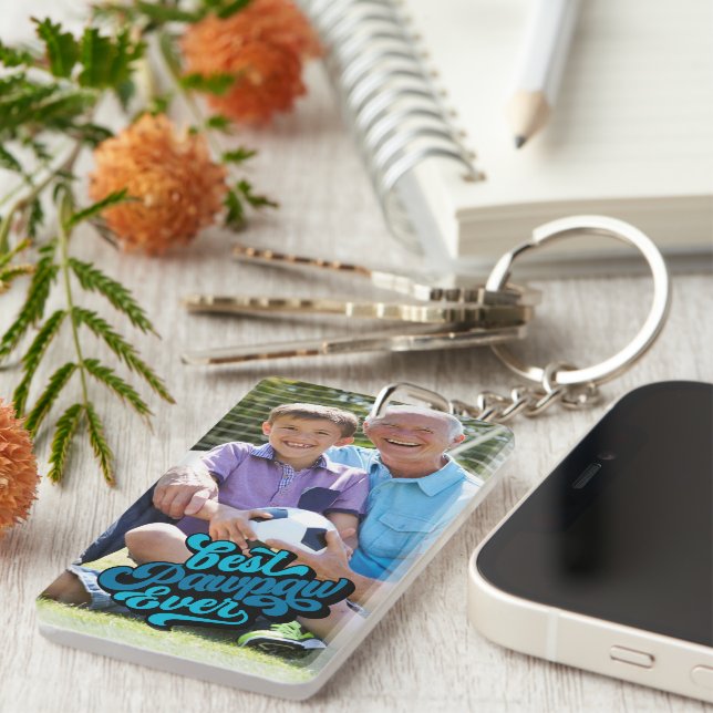 Best Pawpaw Ever | Grandpa Photo Key Ring (Front Right)