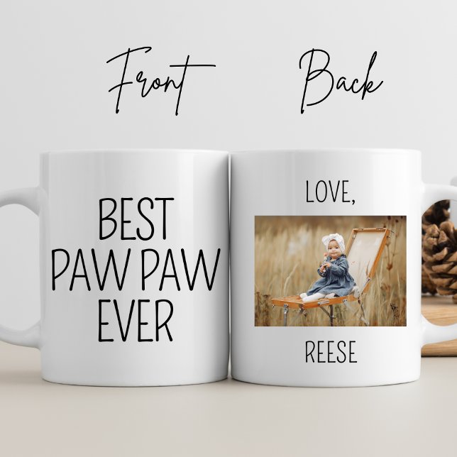 Best Pawpaw Ever Personalised Photo Grandpa Gifts Mug (Creator Uploaded)