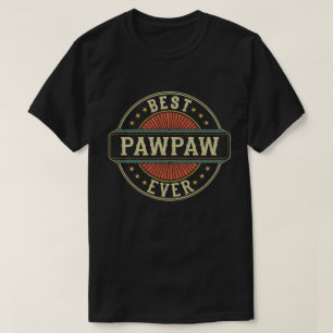 Best Pawpaw Ever Retro Vintage Grandpa Fathers Day T-Shirt