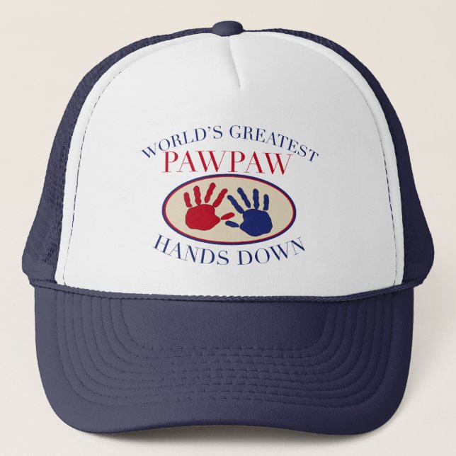 Best PawPaw Hands Down Trucker Hat (Front)