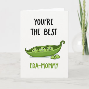 Best Peas Mother Illustration Card
