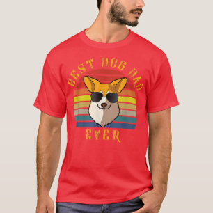 Best Pembroke Corgi Dog Dad Ever Funny Pembroke Co T-Shirt