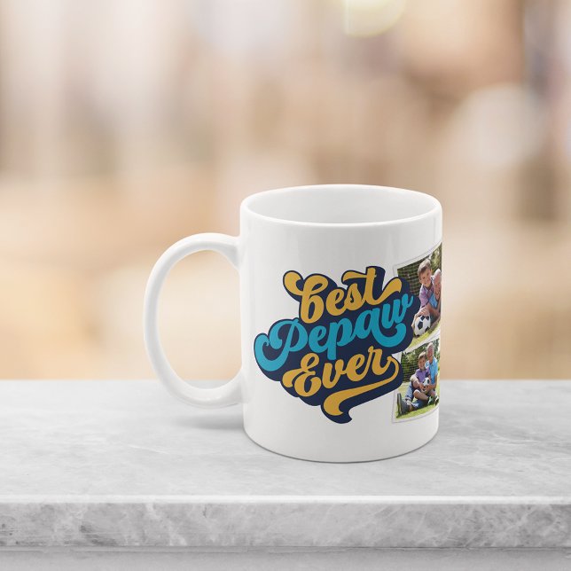Best Pepaw Ever | Grandpa Photo Coffee Mug (Creator Uploaded)
