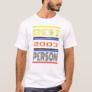 Best Person Birthday Since 2003 Vintage Beautiful  T-Shirt