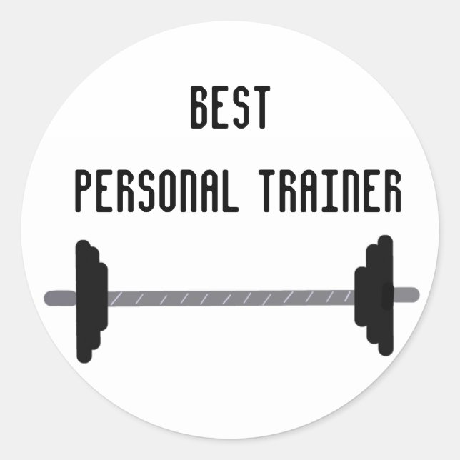 Best Personal Trainer Classic Round Sticker (Front)