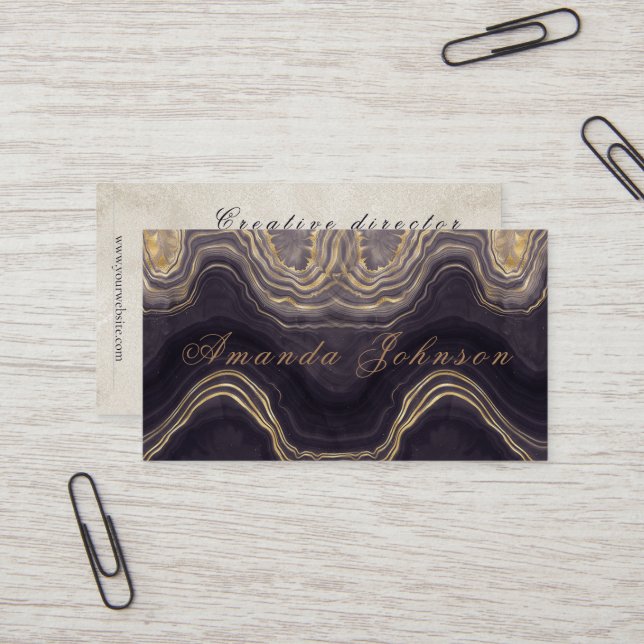 Best personalised Marble customise business card (Front/Back In Situ)