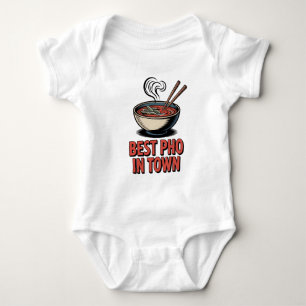 best Pho Town Pho Thailand Lover, Funny Pho Dish Baby Bodysuit