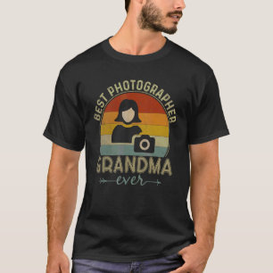 Best Photographer Grandma Ever Retro Cool Mothers T-Shirt