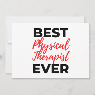 Best Physical Therapist Ever 2 Holiday Card