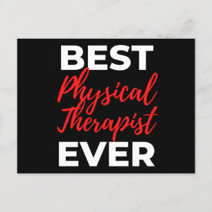 Best Physical Therapist Ever Holiday Postcard