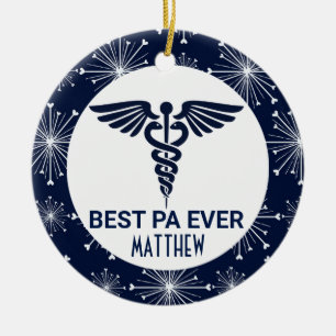 Best Physician Assistant Ever PA Gift Ceramic Ornament