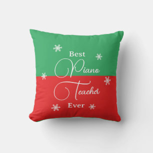 Best Piano Teacher Ever Piano Key Photo Cushion