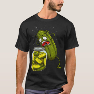 Best Pickle Art For Men Women Kids Jarr Dill Pickl T-Shirt