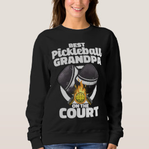 Best Pickleball Grandpa Paddle Pickleballer Lucky Sweatshirt