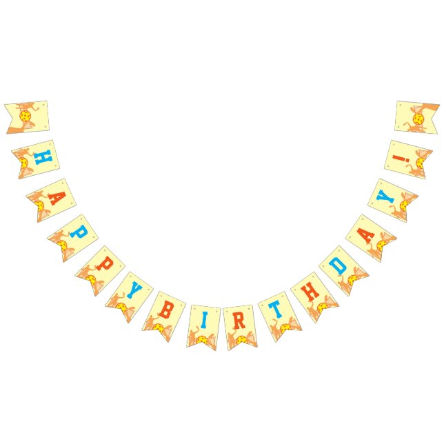 Best Pickleball Player Funny Birthday Party Bunting (All)