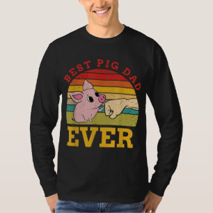 Best Pig Dad Ever funny domestic pigs design T-Shirt
