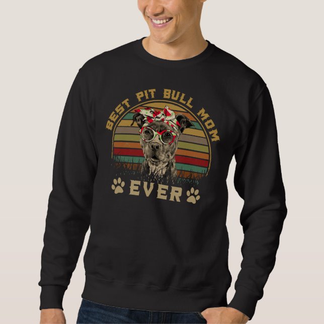 Best Pitbull Mum Sweatshirt (Front)