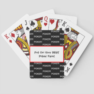 Best Poker Face Red Black White Playing Cards