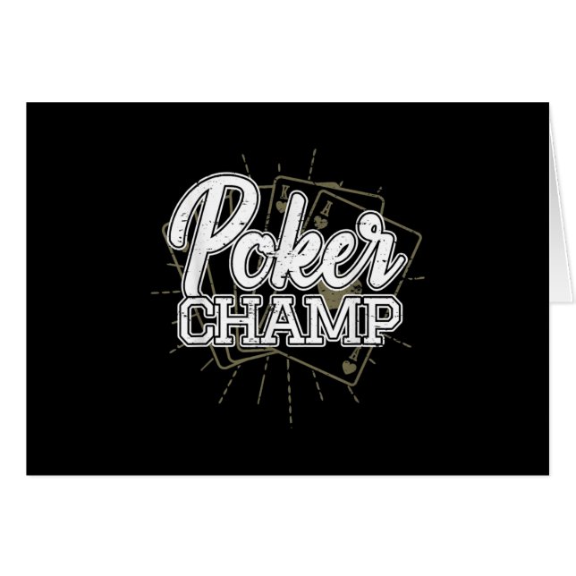 Best Poker Player Poker Cards Game (Front Horizontal)