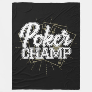 Best Poker Player Poker Cards Game Fleece Blanket