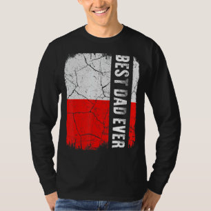 Best Polish Dad Ever Poland Flag Father's Day T-Shirt