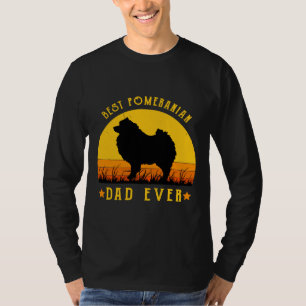 Best Pomeranian Dad Ever Funny Dad Graphic  Labrad T-Shirt