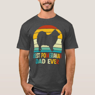 Best Pomeranian Dad Ever Funny Pomeranian Dog Dad T-Shirt