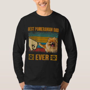 Best Pomeranian Dad Ever Funny Vintage Father S Da T-Shirt