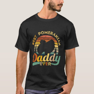 Best Pomeranian Daddy Ever Retro Vintage T-Shirt