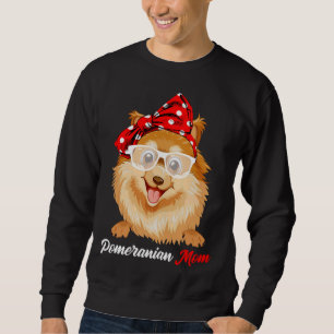 Best Pomeranian Mum Ever Funny Dog Mum Vintage Sweatshirt