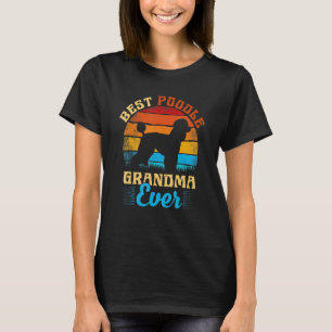 Best Poodle Mum ever Vintage Women Mother Dog T-Shirt