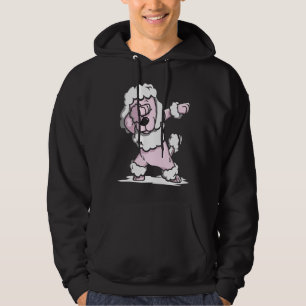 Best Poodle Pink Dog Funny Gift Hoodie