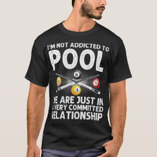 Best Pool Art For Boys Billiard 8 Ball Pool Player T-Shirt