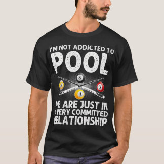 Best Pool Art For Boys Billiard 8 Ball Pool Player T-Shirt