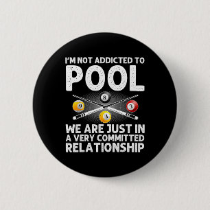 Best Pool Art For Men Women Boys Billiard 8 Ball P 6 Cm Round Badge