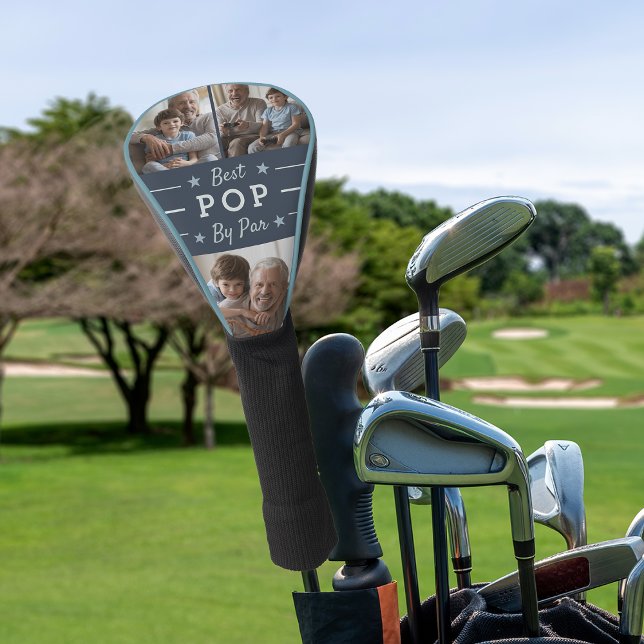 Best Pop By Par | 3 Photo Golf Head Cover (Creator Uploaded)