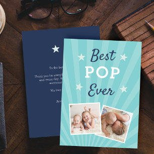 Best Pop Ever   Father's Day Flat Photo Card