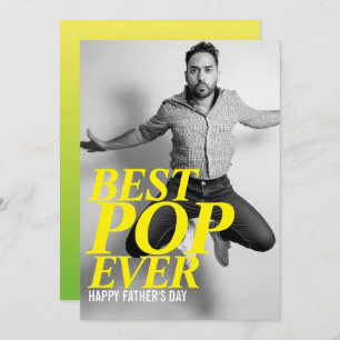 BEST POP EVER   Funny Father's Day Card