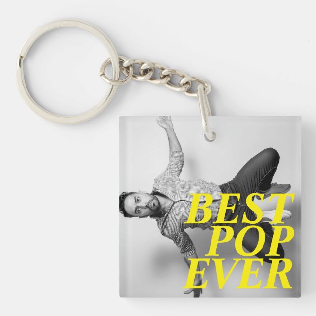 BEST POP EVER | Funny Father's Day Key Ring (Front)