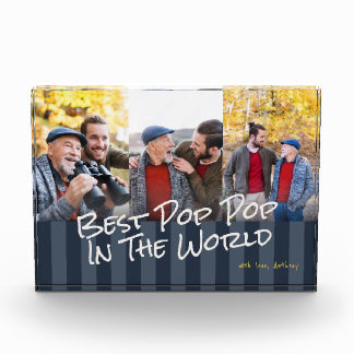 Best Pop Pop In The World Custom Photo Block