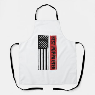 Best Poppo Ever Patriotic Flag Vintage Graphic_1 Apron